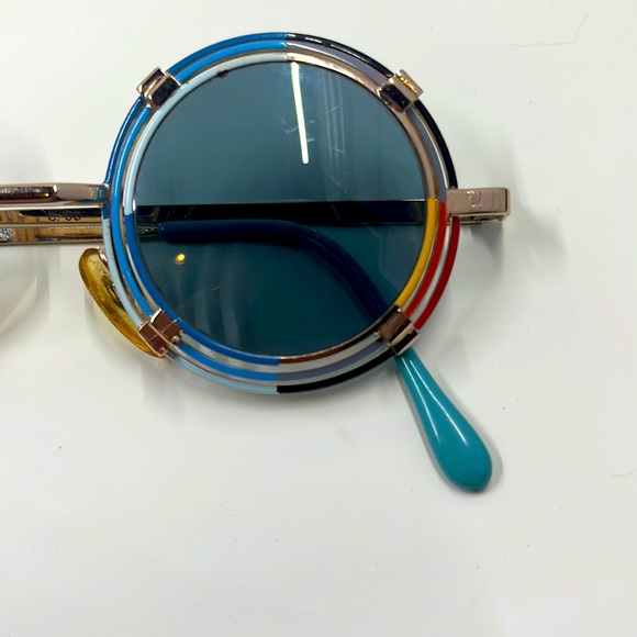 Dolce Vita Vintage Sunglasses & Case Made in Italy Gold Plated 24KT - Picture 14 of 14